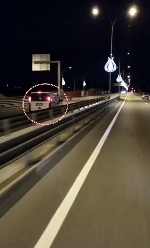 Ters yönde gidip tehlike saçtı