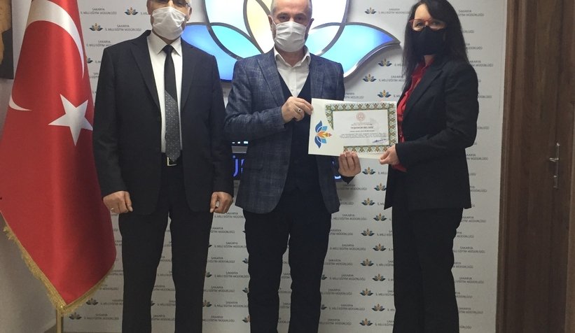 Teşekkür belgesi verildi