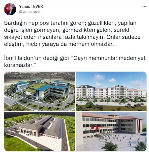 Tever'den dikkat çeken paylaşım