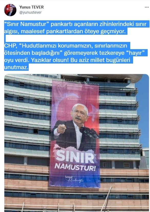 Tever'den tezkere açıklaması