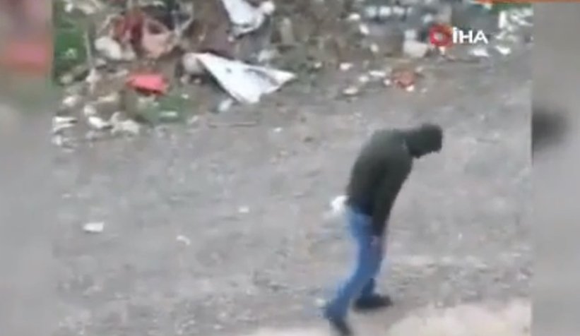 Tiner çeken gencin hali yürekleri sızlattı