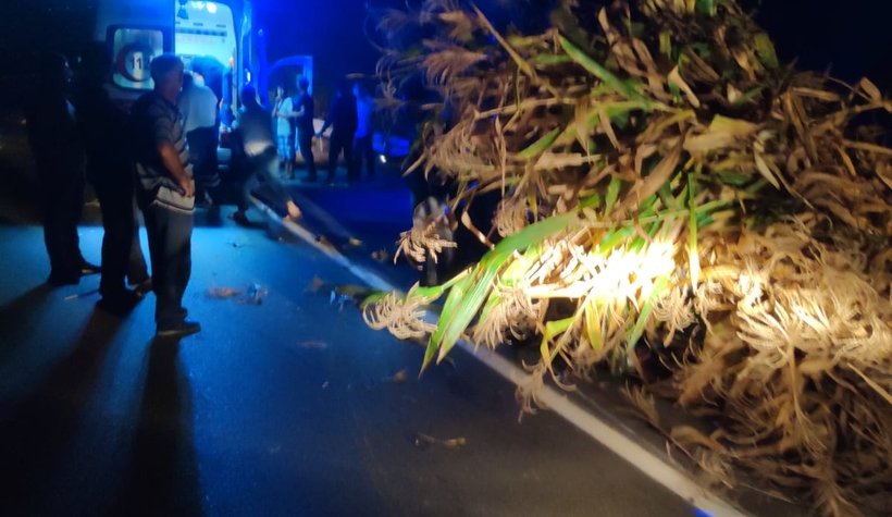 D-140 karayolunda tır, patpata çarptı: 1’i ağır 3 yaralı