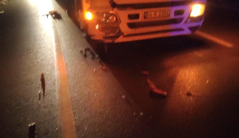 D-140 karayolunda tır, patpata çarptı: 1’i ağır 3 yaralı