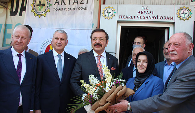  TOBB Başkanı Hisarcıklıoğlu Akyazı'ya geldi