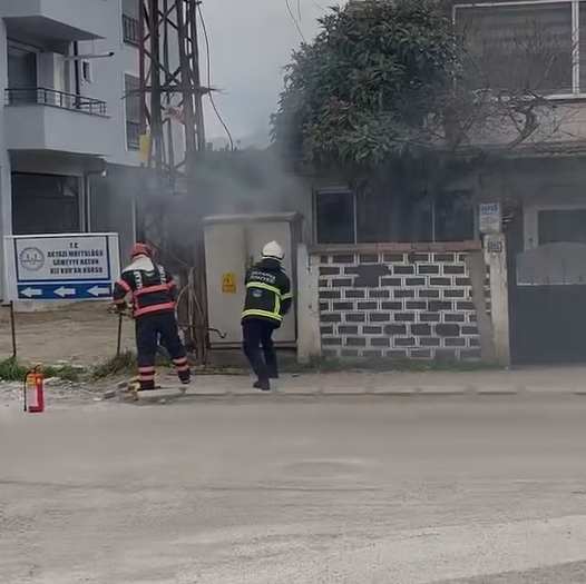 Trafoda yangın çıktı