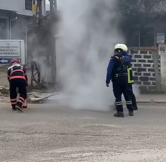 Trafoda yangın çıktı