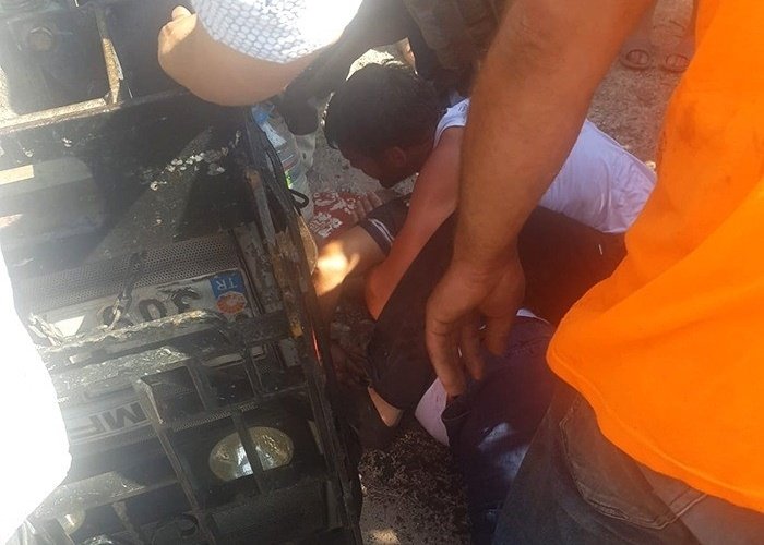 Traktör altında can pazarı