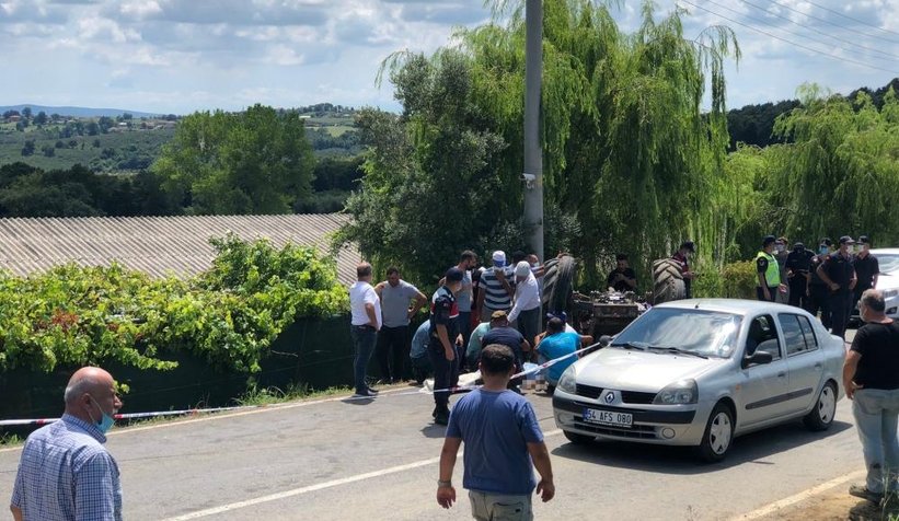 Traktör altında can verdi