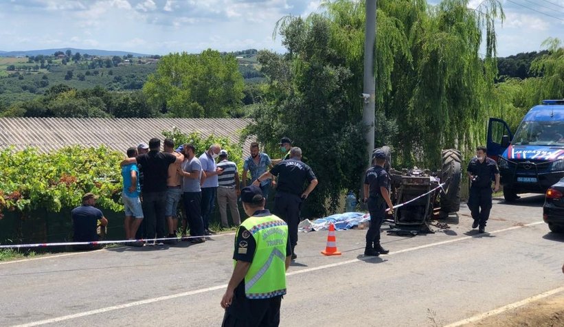 Traktör altında can verdi