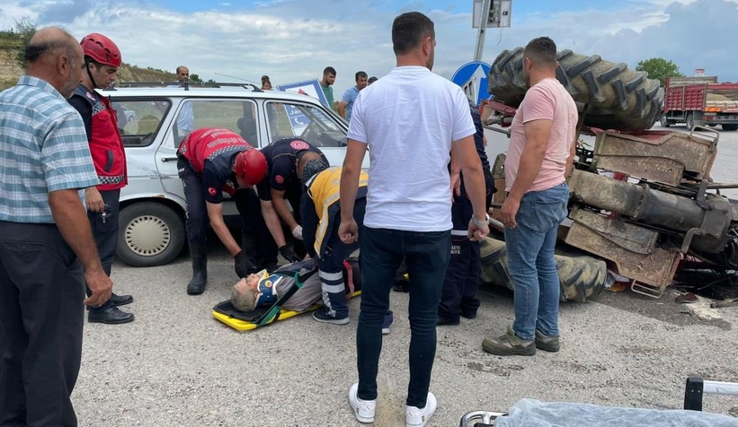 Traktör sürücüsü kurtarılamadı