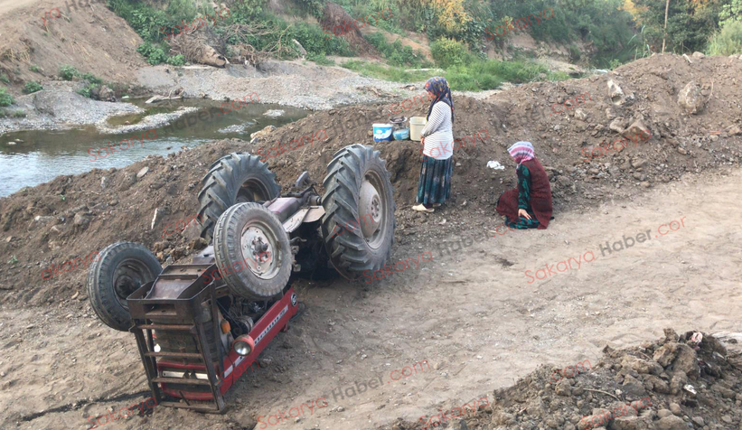 Traktör takla attı: Baba öldü, oğlu yaralı