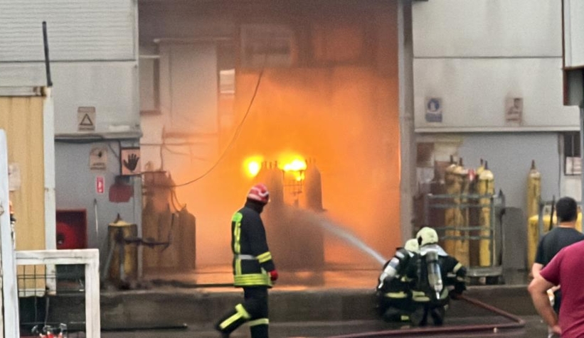 Tüp dolum merkezinde patlama