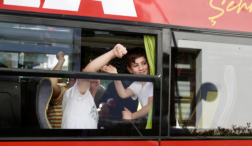 Turizm otobüsüyle şehir turu: Unutamayacakları bir gün yaşadılar