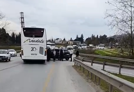 U dönüşü kazası ucuz atlatıldı