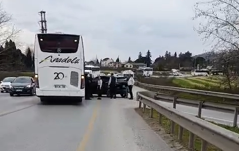 U dönüşü kazası ucuz atlatıldı