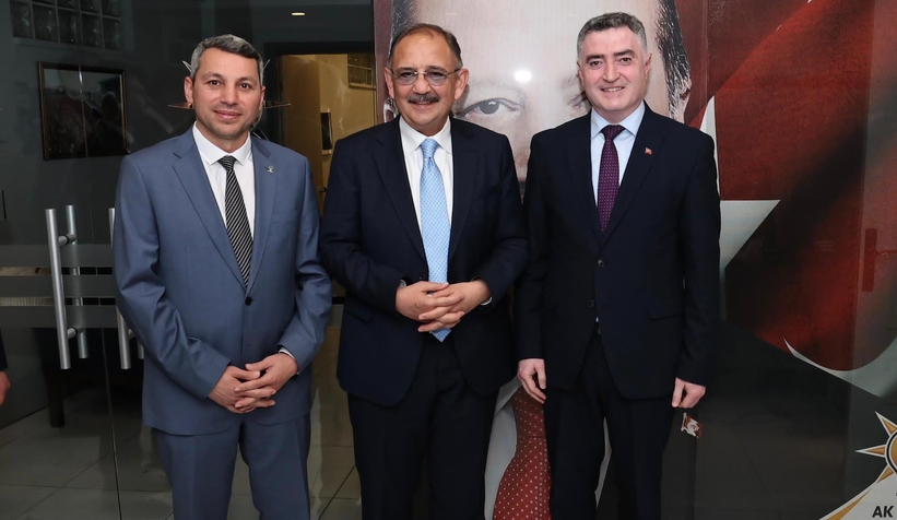 Ümit Bodur ve Halit Çakırbaş Bakan Mehmet Özhaseki'nin programına katıldı