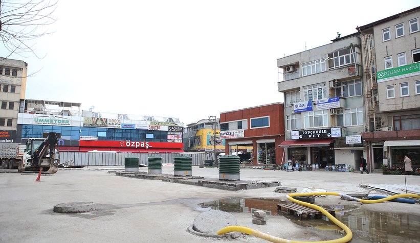 Unkapanı Meydanı en hızlı şekilde tamamlanıyor