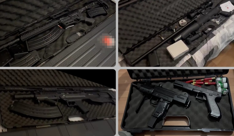 Uzun namlulu silahlarla yakalandılar