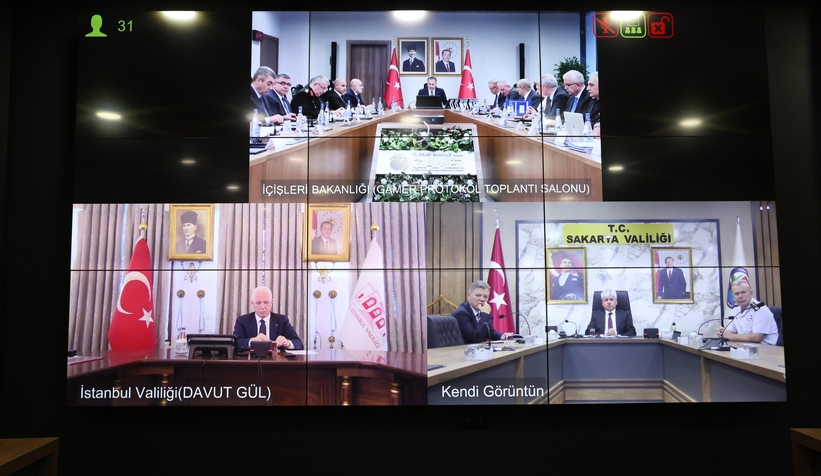 Vali Rahmi Doğan güvenlik toplantısına katıldı