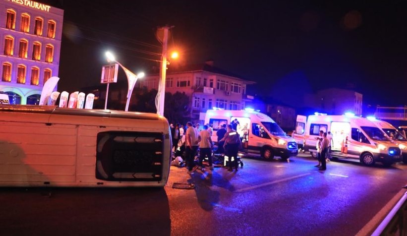 Vardiya dönüşü feci kaza: 7 yaralı