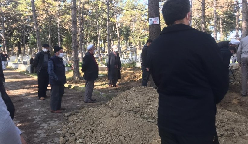 Yangında ölen karı kocaya acı veda