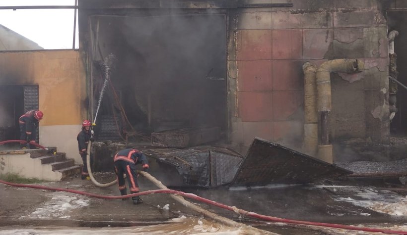 Yangının boyutu fotoğraflara yansıdı