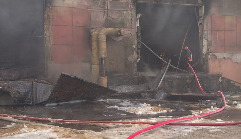 Yangının boyutu fotoğraflara yansıdı