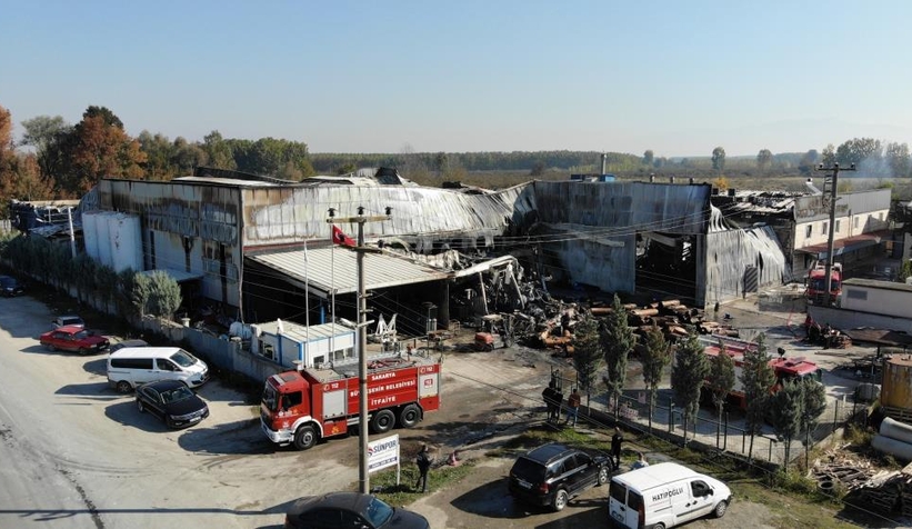 Yangının verdiği hasar gün ağarınca ortaya çıktı