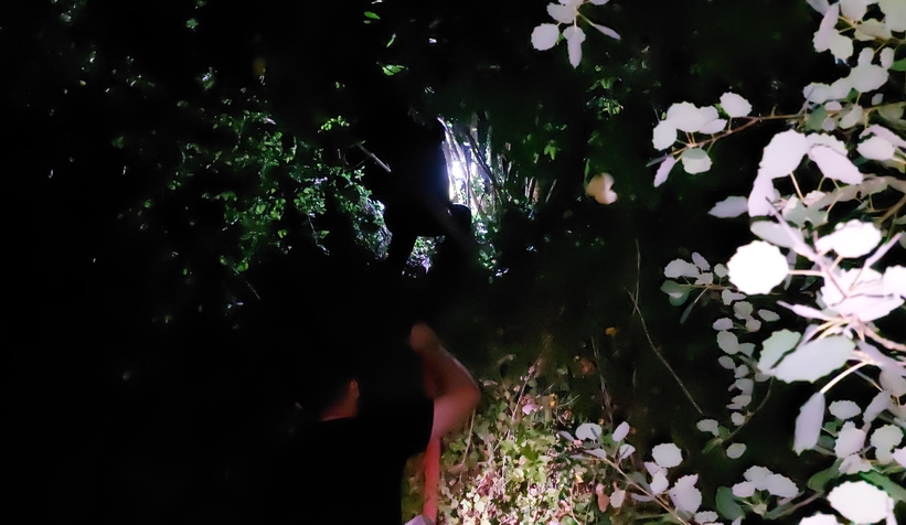 Yangınla mücadele eden ekiplere vatandaştan ayran ikramı