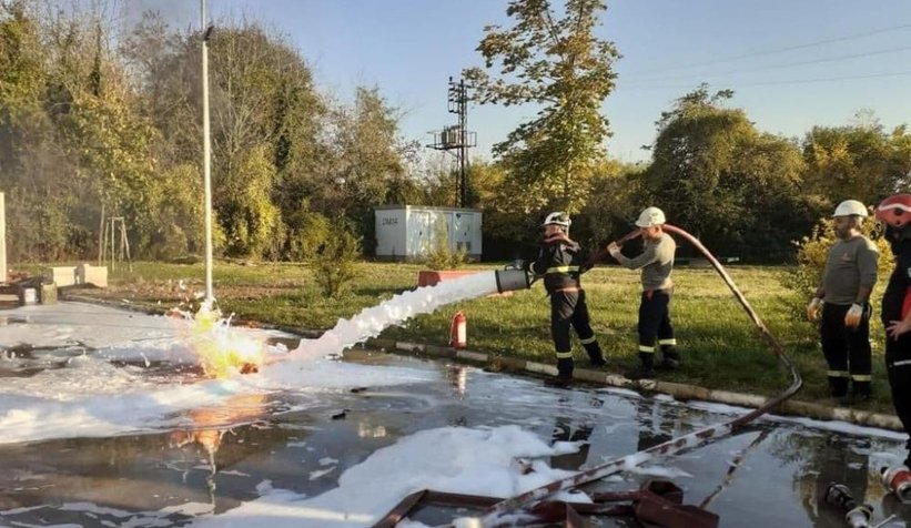 Yangınlara karşı böyle eğitiyorlar