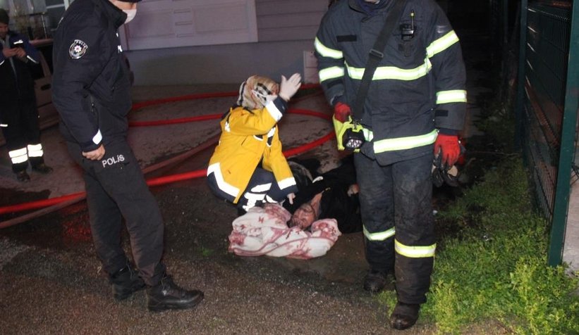 Yanmamak için balkondan atladı