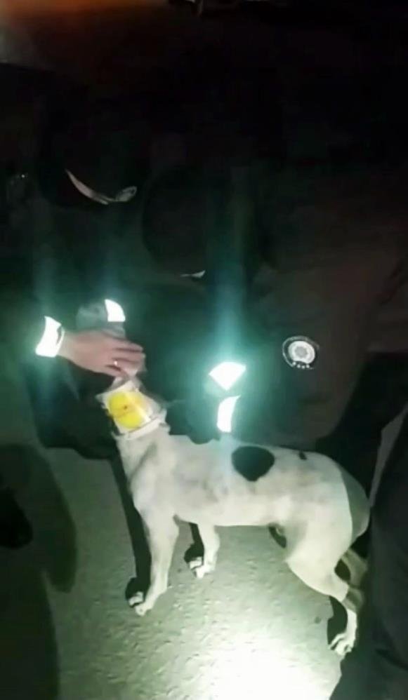 Yardımına bekçiler koştu