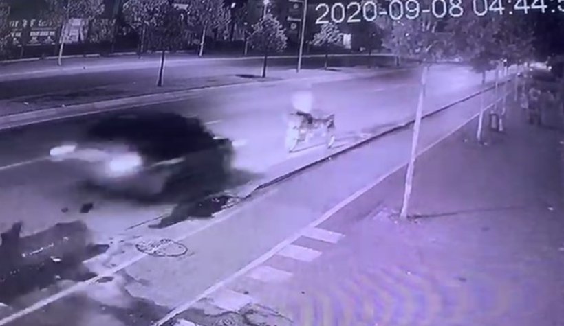 Yaşlı adama böyle çarptı