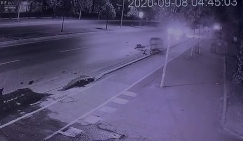 Yaşlı adama böyle çarptı