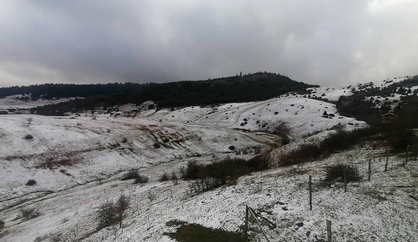 Yaylalar beyaza büründü