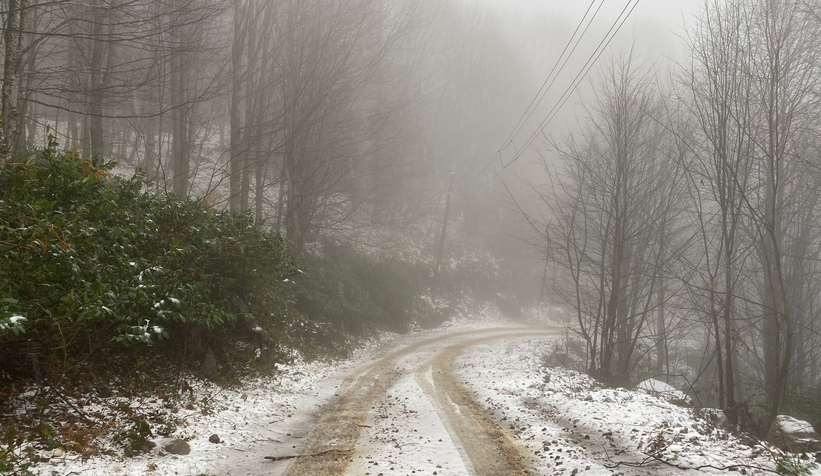 Yaylalara mevsimin ilk karı yağdı