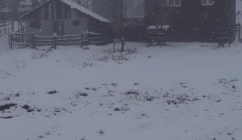 Yaylalardan kar fotoğrafları