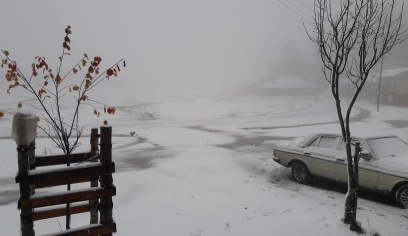 Yaylalardan kar fotoğrafları