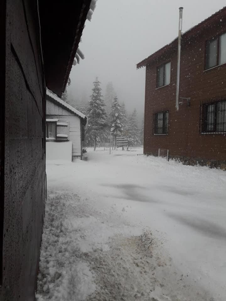 Yaylalardan kar fotoğrafları