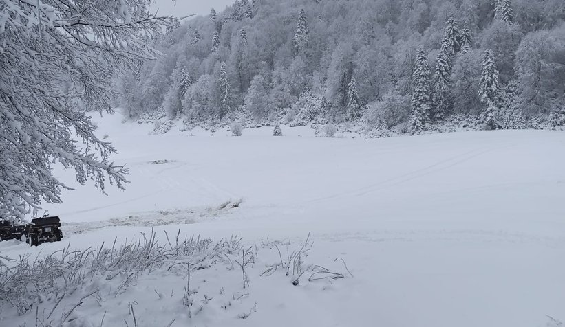 Yaylalardan kar manzaraları