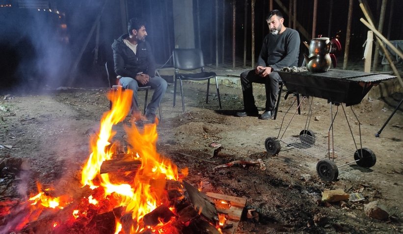 Yılbaşı gecesi şantiyede mahsur kaldılar