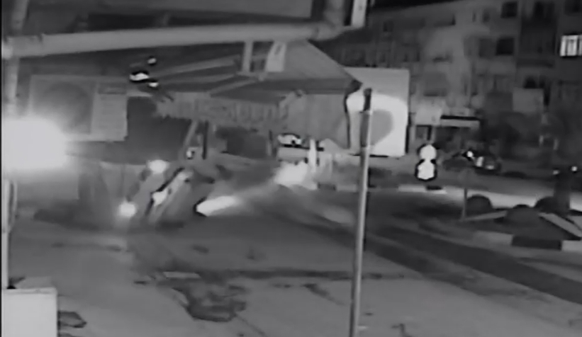 Yola akan suda kayıp böyle kaza yaptılar