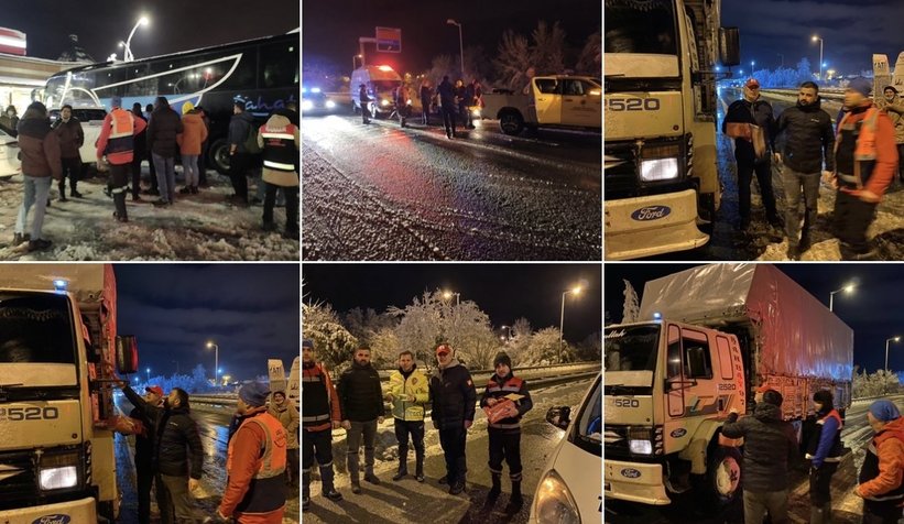  Yolda kalan 645 kişi misafirhane ve yurtlara yerleştirildi
