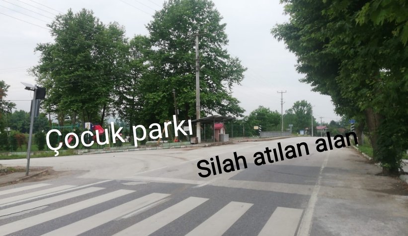 Yolu trafiğe kapatıp silahlarını ateşlediler