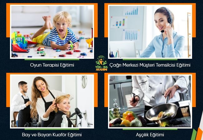 Yön Bul Akademi ile 400 dalda belge imkan