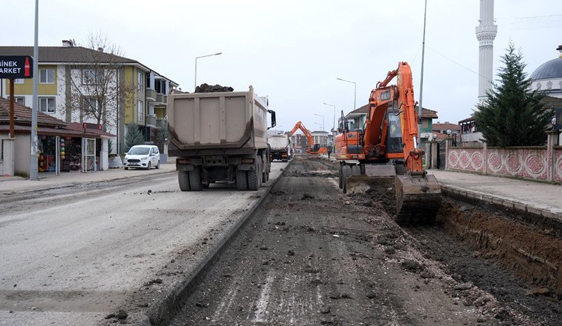 Yüce denetim yapmıştı, o caddede çalışmalar başladı