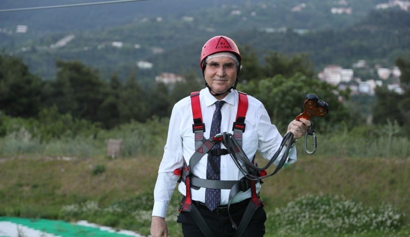 Yüce paylaştı; Zipline macerası