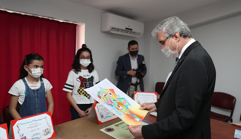 Yüce ve Atabek'den BİLSEM'e ziyaret