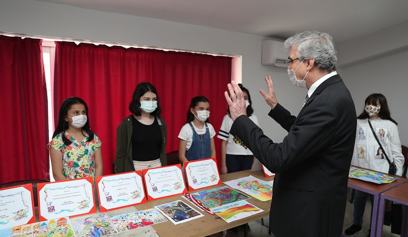 Yüce ve Atabek'den BİLSEM'e ziyaret