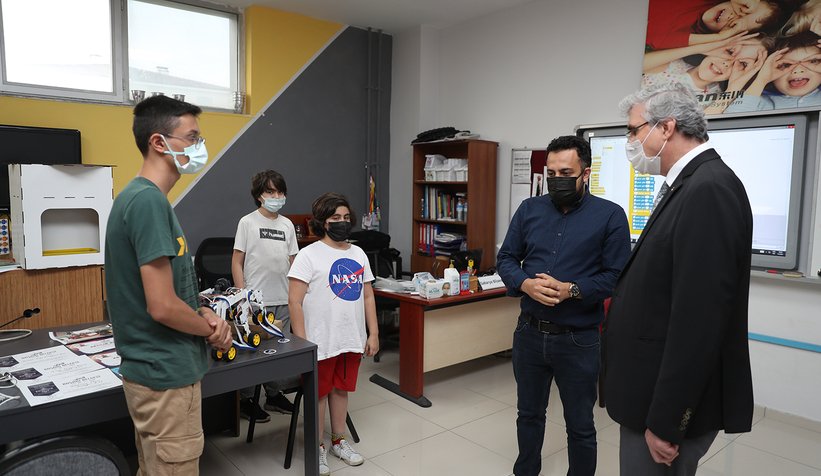 Yüce ve Atabek'den BİLSEM'e ziyaret